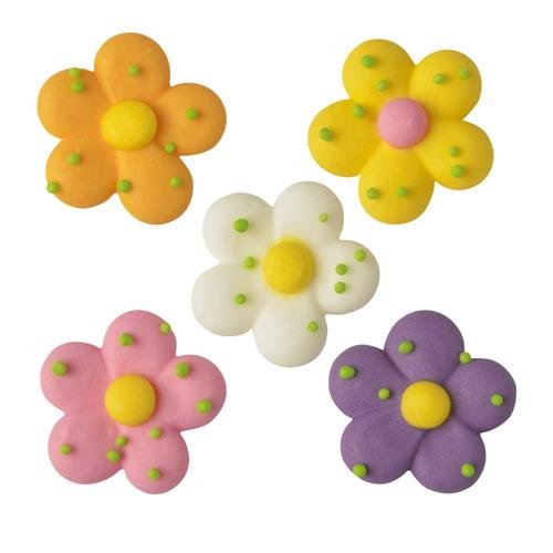 5 Fleurs Primevres (2, 3 cm) - Sucre 