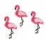 3 Flamants Rose 2D (5 cm) - Sucre