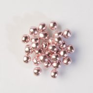 Perles croustillantes Rose brillant (4 mm - 50 g) - Chocolat