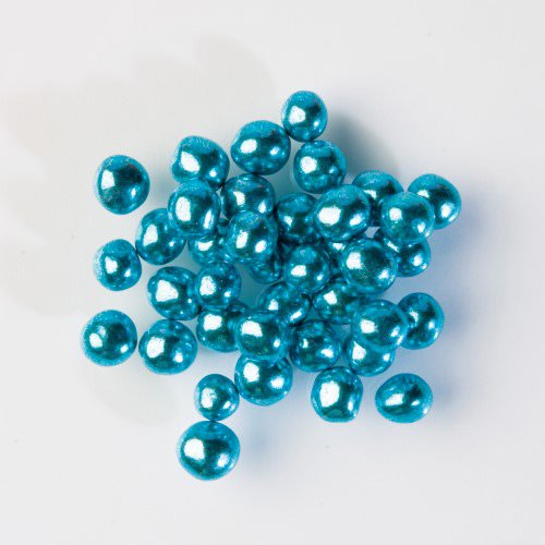 Perles croustillantes Bleu brillant (4 mm - 50 g) - Chocolat 