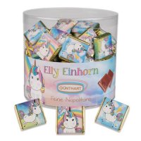 3 Carrs de Chocolat au Lait - Emballage Licorne