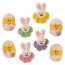 8 Mini dcors de Pques 2D (3 et 3,5 cm) - Sucre