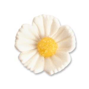 2 Fleurs Blanches (3 cm)  - Sucre