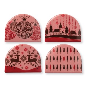 2 x 2 Embouts de Bche Rose (8 cm) - Chocolat