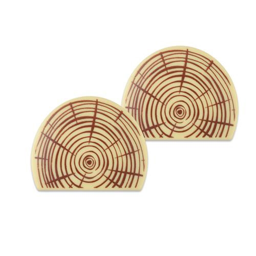 2 Embouts de Bche (8 cm) - Chocolat Blanc 