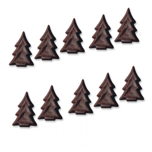 10 Mini Sapins - Chocolat 