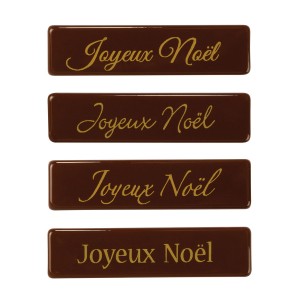 4 Plaquettes Joyeux Nol - Chocolat au Lait