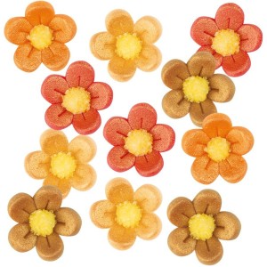 8 Petites Fleurs Antique (Ø 2 cm) - Pâte d'Amande