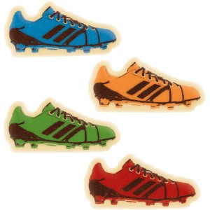 4 Chaussures de Foot - Chocolat Blanc 4,3 cm