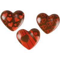 3 Coeurs ( 2,7 cm)  - Chocolat Noir