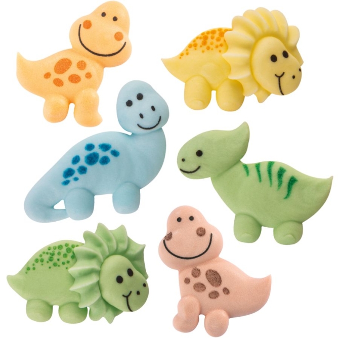 6 Décors Dinosaures - Sucre 