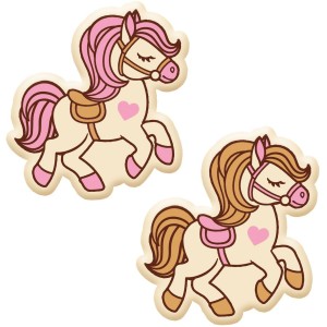 2 Licornes (3,7 cm) � Chocolat Blanc