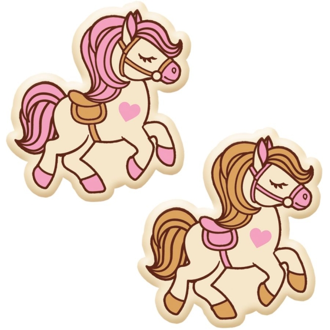 2 Licornes (3, 7 cm) � Chocolat Blanc 