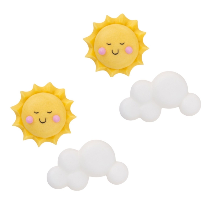 4 D�cors Sucre � 2 Soleils et 2 Nuages 