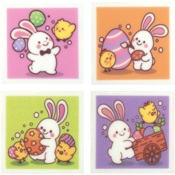 4 Décors Pâques (4 cm) – Sucre