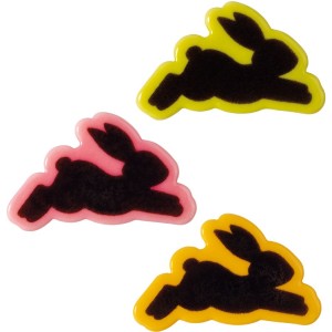3 Lapins Silhouette (4,7 cm) � Chocolat Blanc