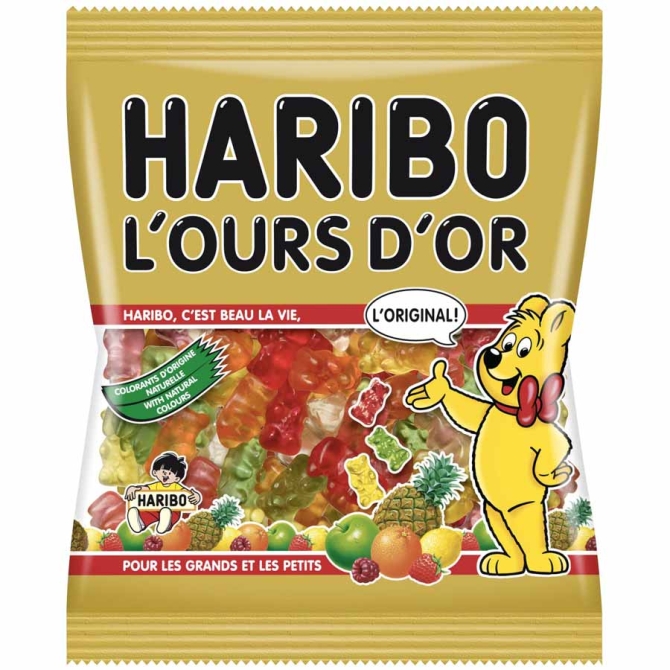 L Ours d Or Haribo - Sachet 120g 