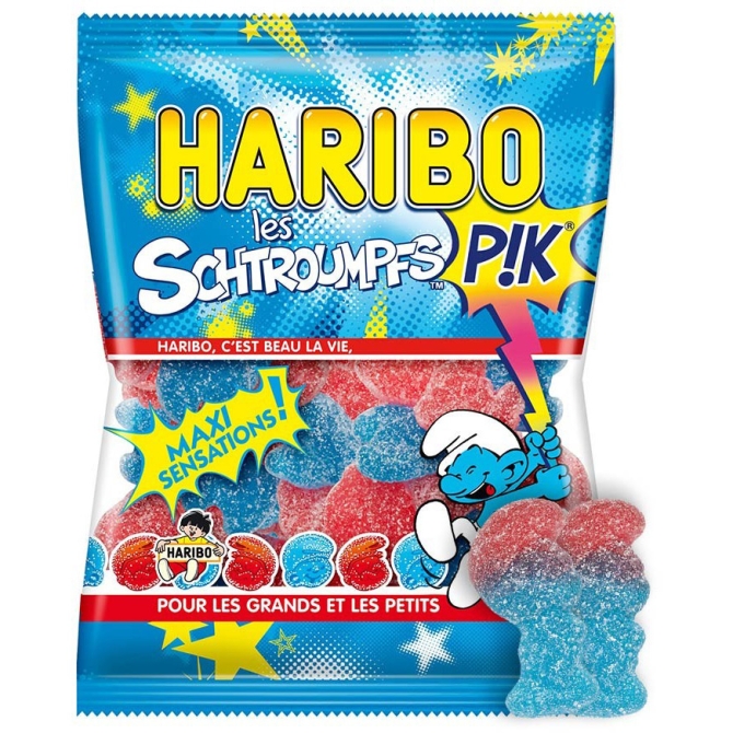 Mini Schtroumpf Pik Haribo - Mini sachet 40g 