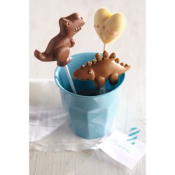Moule Silicone 6 Sucettes Chocolat Dinosaures. n3
