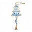 Suspension Sapin  Motifs et Clochette N2 (19 cm) - Mtal