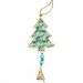 Suspension Sapin  Motifs et Clochette N6 (19 cm) - Mtal. n1