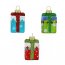 3 Suspensions Cadeaux Rouge/Vert/Bleu (5 cm) - Verre