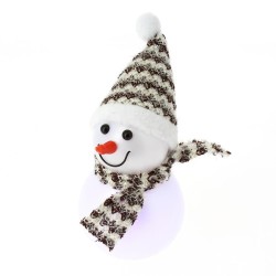 Bonhomme de Neige Lumineux LED (14 cm) - Couleurs changeantes. n2