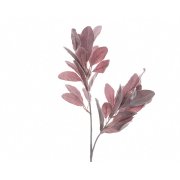 Branche Feuillage Rose Hiver (70 cm) - Tissu/Plastique