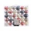 60 Boules Nol Rose/Argent/Gris/Blanc