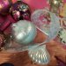 3 Boules Nol Bleu Givr Relief (8 cm). n3