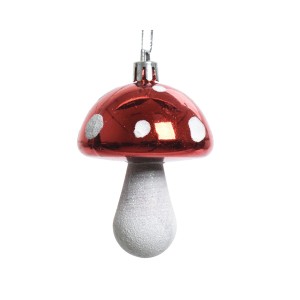 2 Suspensions Champignons Pied scintillant (7 cm)