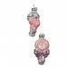 2 Suspensions Sucettes Nacr Rose/Parme (7 cm) - Verre. n1