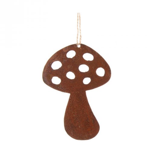 1 Suspension Silhouette Champignon (10,5 cm) - Mtal 