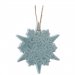 1 Suspension Flocon Etoile Ciel (7,5 cm) - Porcelaine. n1