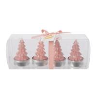 4 Bougies Sapin Rose