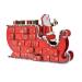 Calendrier de l Avent Traineau Pre Nol (35 cm) - Bois. n1