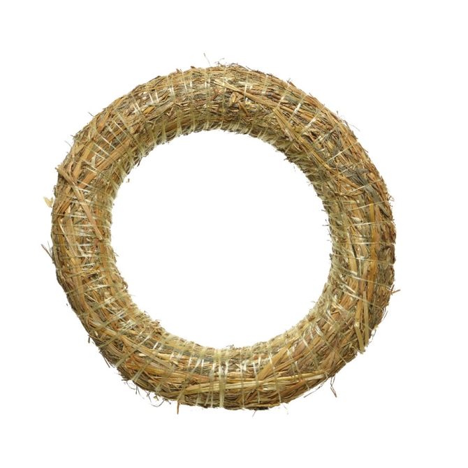 Couronne de Nol Nature (30 cm) - Paille 