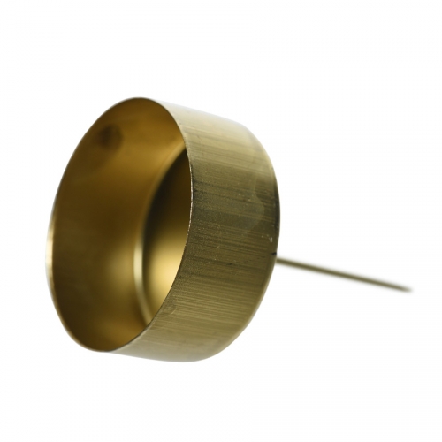 4 Bougeoirs Mtal Or pour Couronne (4,5 cm) 