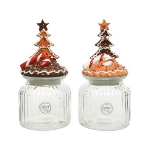 1 Bocal Sapin (20 cm) - Verre et Cramique