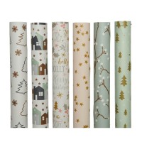 1 Rouleau Papier Cadeau Noël Nature
