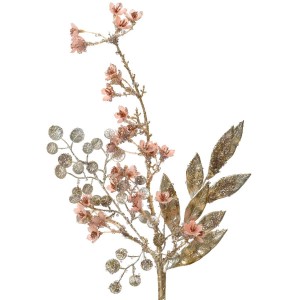 Branche Or Paillettes 60 cm - Perles Rocaille