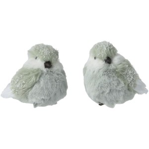 1 Clip Oiseau Vert – Pailleté