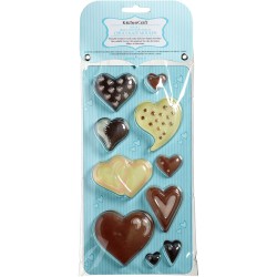 Set 2 moules 16 chocolats Coeur / Gourmandises. n2