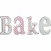 4 Grandes Lettres Déco Bake - Céramique. n°1