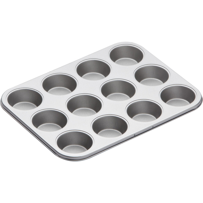 Plaque 12 Moules Cupcakes (7 cm) - Mtal 