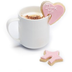 2 Emportes pices Coeur / Etoile pour Tasse (6 cm) - Plastique. n2