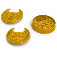3 Emporte-pièces Médailles avec relief