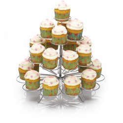 Prsentoir 23 Cupcakes Bakery (30 cm) - Mtal. n2