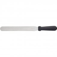 Couteau plat cranté 26 cm - Inox