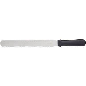 Couteau plat cranté 26 cm - Inox